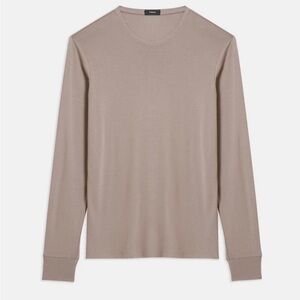 Theory Taupe Long Sleeve Shirt